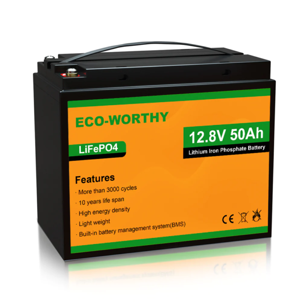 Акумулятор 12v 50a Літієвий LiFePO4 Eco Worthy