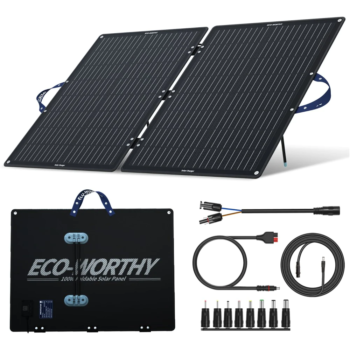 Портативна Сонячна панель 100Wp 18V Eco Worthy з контролером 5.6a
